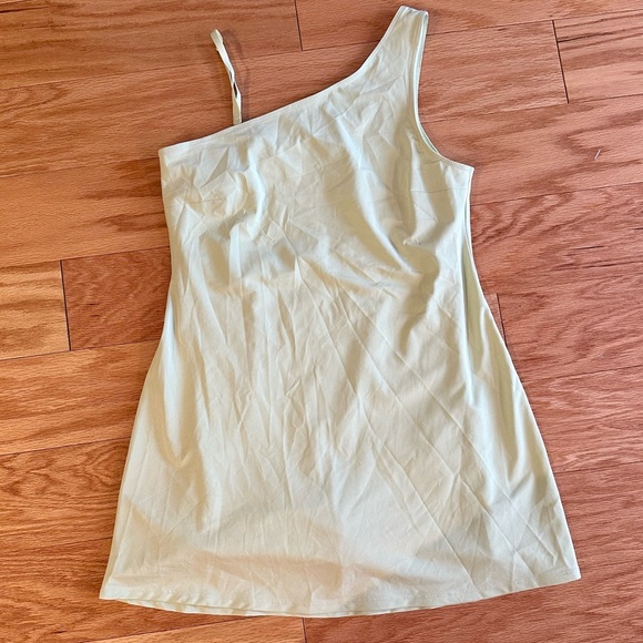 Abercrombie One-Shoulder Traveler Mini Dress Size Large - Picture 2 of 4